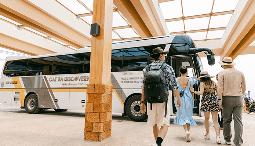 Xe đưa đón Cáp treo Cát Bà Của Cát Bà Discovery