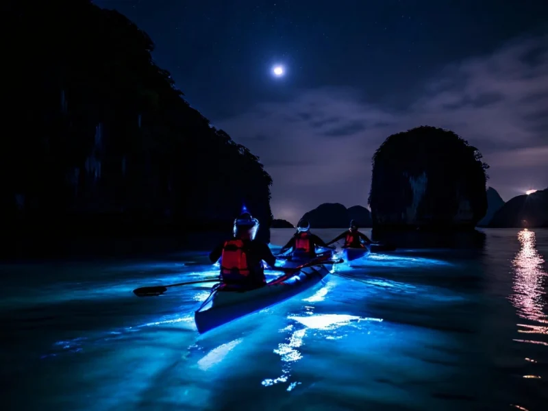Night Kayaking Bioluminescent Plankton in Cat Ba - Must try in Lan Ha Bay