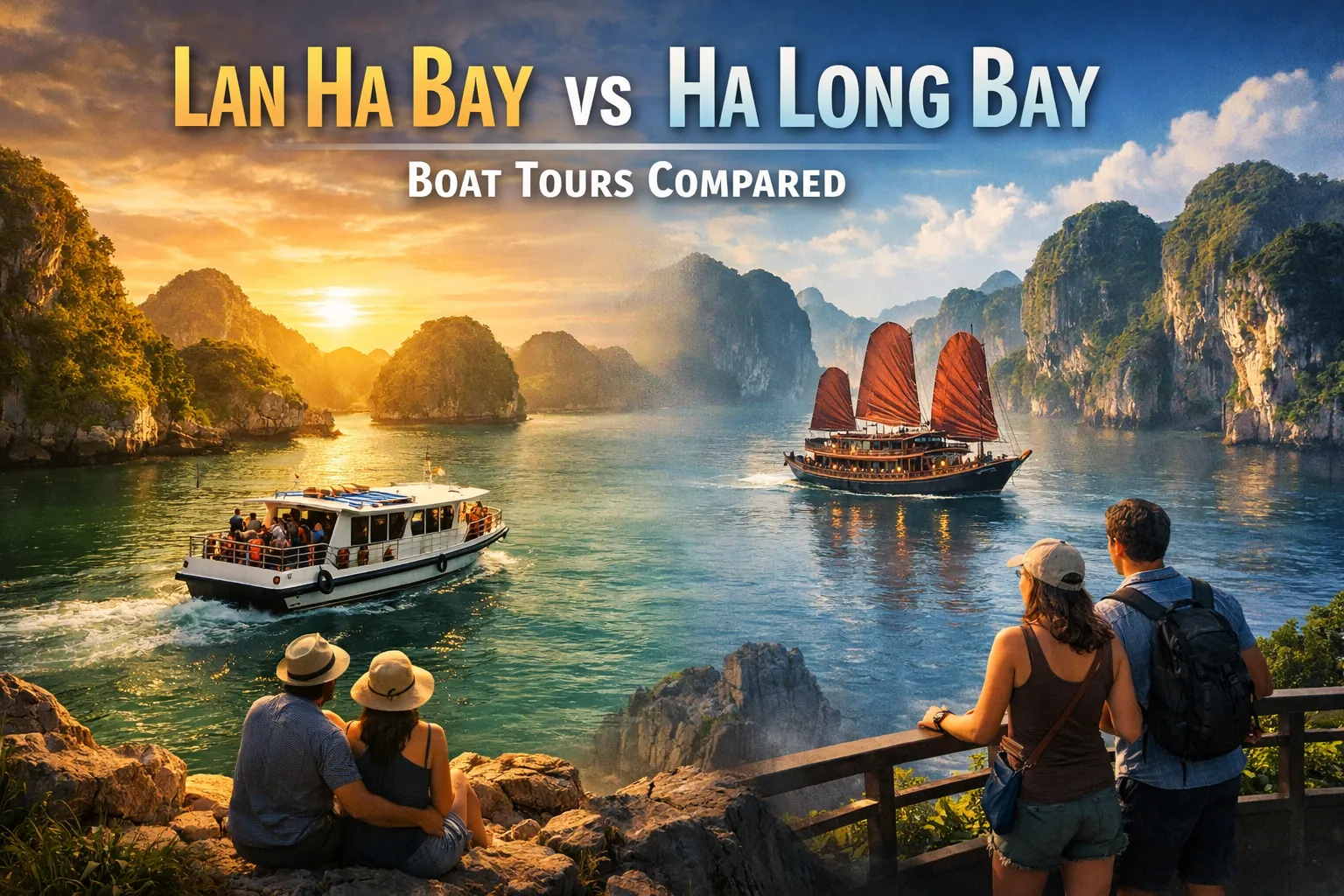 Best Boat Tours in Lan Ha Bay vs Ha Long Bay Compared